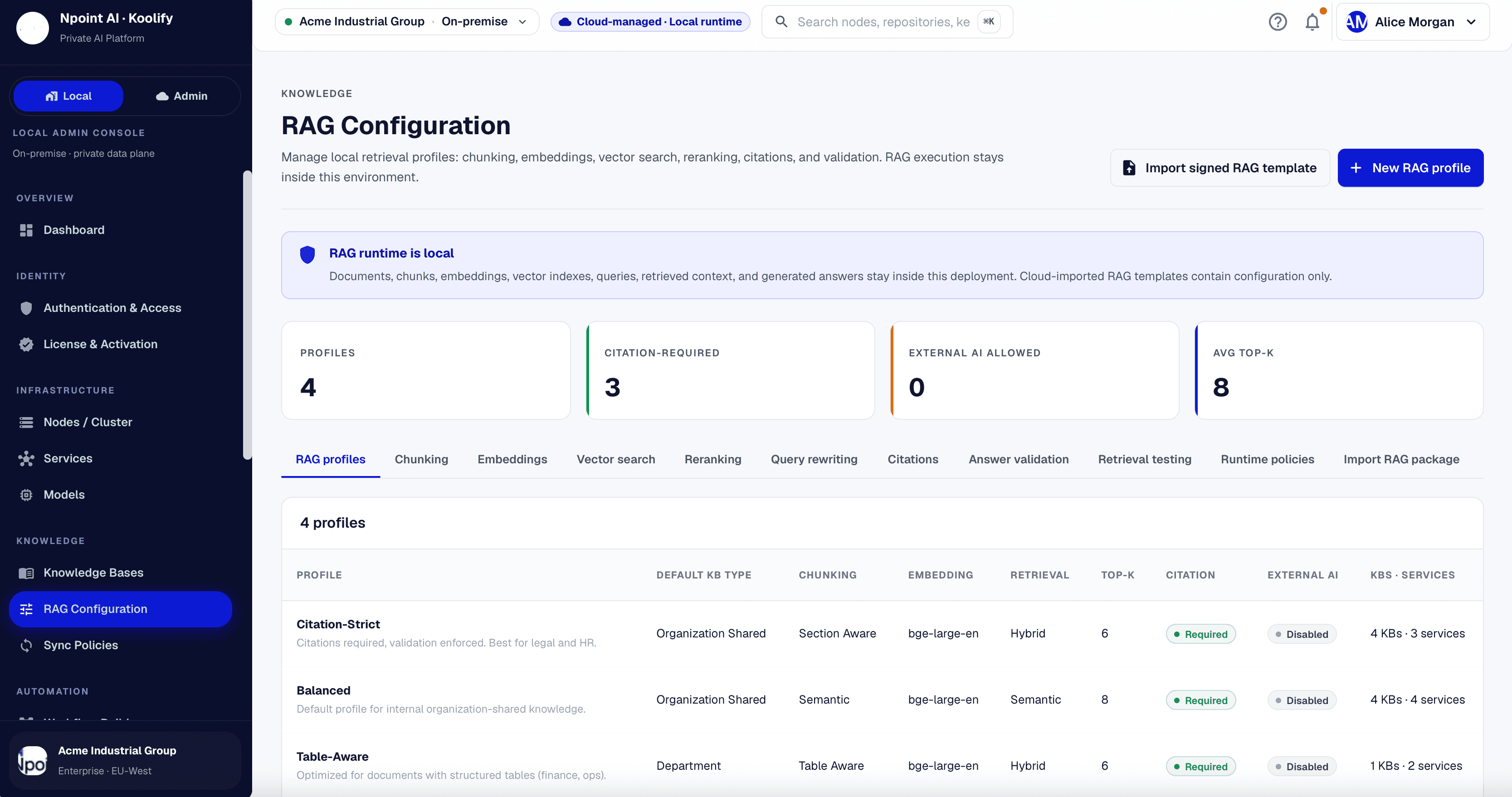 KoolBox RAG pipeline visual builder